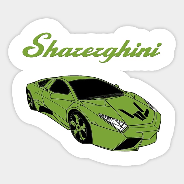 sharerghini, sharerghini merch,sharerghini Green rainbow Sticker by Yoyo Star